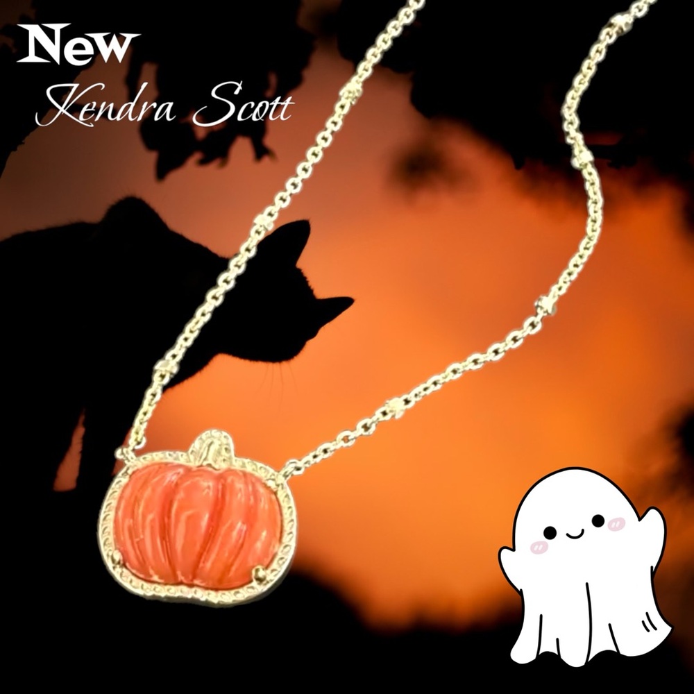 🔴New Kendra Scott The Pumpkin Necklace 14k gold